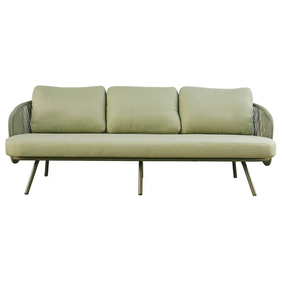 Salón de jardín de aluminio rojo o verde - Regalrise Viadurini