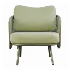 Salón de jardín de aluminio rojo o verde - Regalrise Viadurini