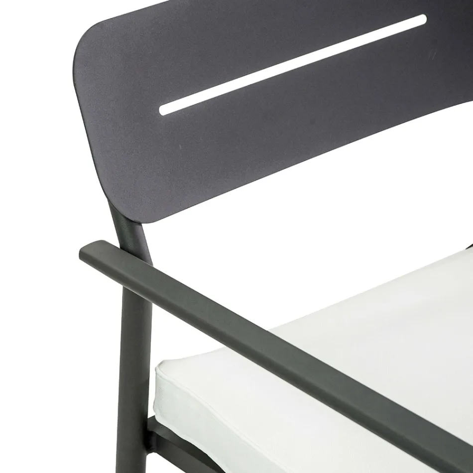 Salón de jardín de aluminio con diferentes acabados - Souvenir Viadurini