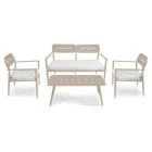 Salón de jardín de aluminio de diferentes acabados - Souvenir Viadurini