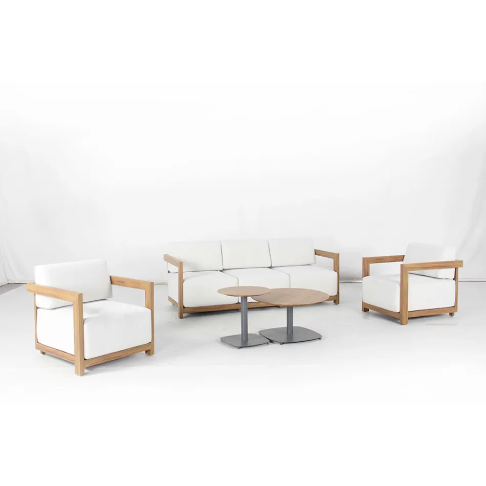 Salón de aluminio con transferencia térmica efecto madera - Camper Viadurini