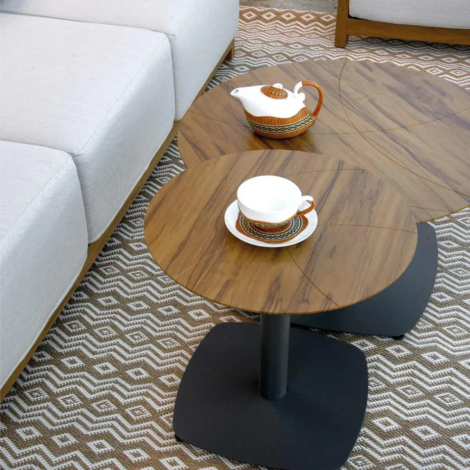 Salón de aluminio con transferencia térmica efecto madera - Camper Viadurini