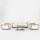 Salón de aluminio con transferencia térmica efecto madera - Camper Viadurini