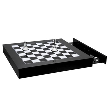 Tablero de ajedrez para ajedrez y damas de diseño en plexiglás Made in Italy - Ajedrez Viadurini