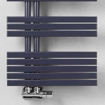 Calentador de toallas de baño de diseño moderno en acero a 386 vatios - Pavo real
