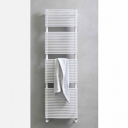 Calentador de toallas de baño hidráulico de diseño vertical en acero 1013 W - Griffin Viadurini