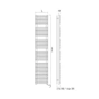 Calentador de toallas con sistema eléctrico y estructura de acero Made in Italy - Jarabe Viadurini