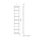 Calentador de Toallas con Sistema Eléctrico en Acero Made in Italy - Piña Viadurini