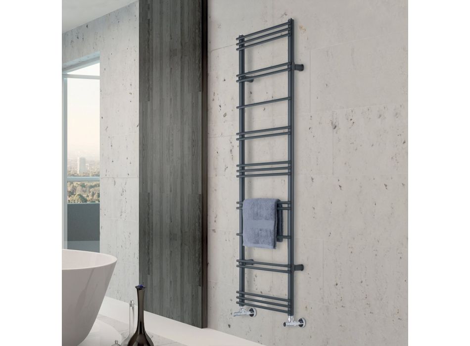 Calentador de toallas con sistema hidráulico en acero Made in Italy - Piña Viadurini