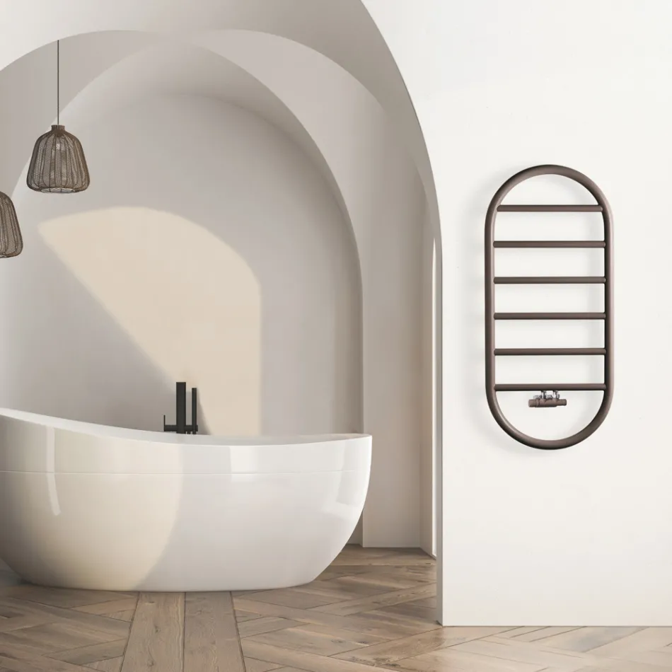 Calentador de toallas de diseño "All Round Bubble" en acero fabricado en Italia - Liso Viadurini
