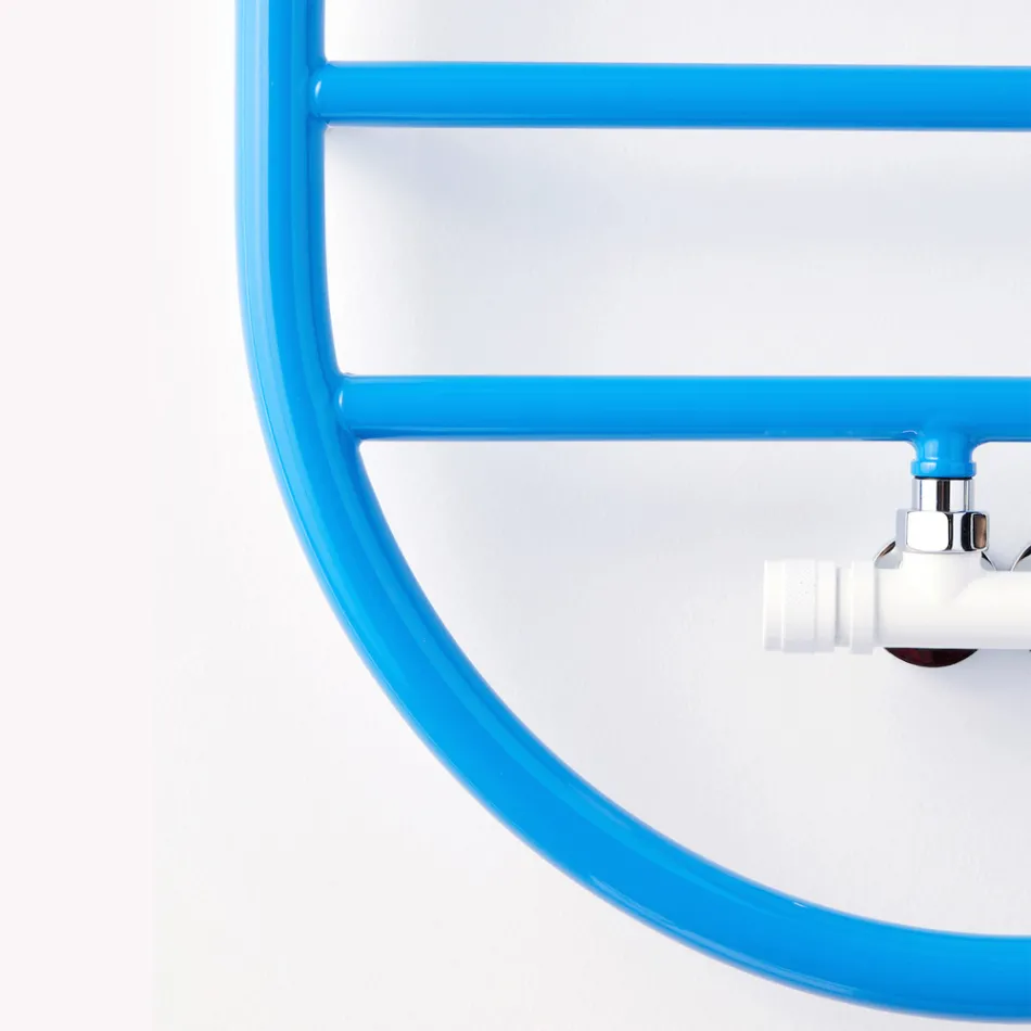 Calentador de toallas de diseño "All Round Bubble" en acero fabricado en Italia - Liso Viadurini