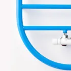 Calentador de toallas de diseño “Tutto Tondo Slim” en acero fabricado en Italia - Liso Viadurini