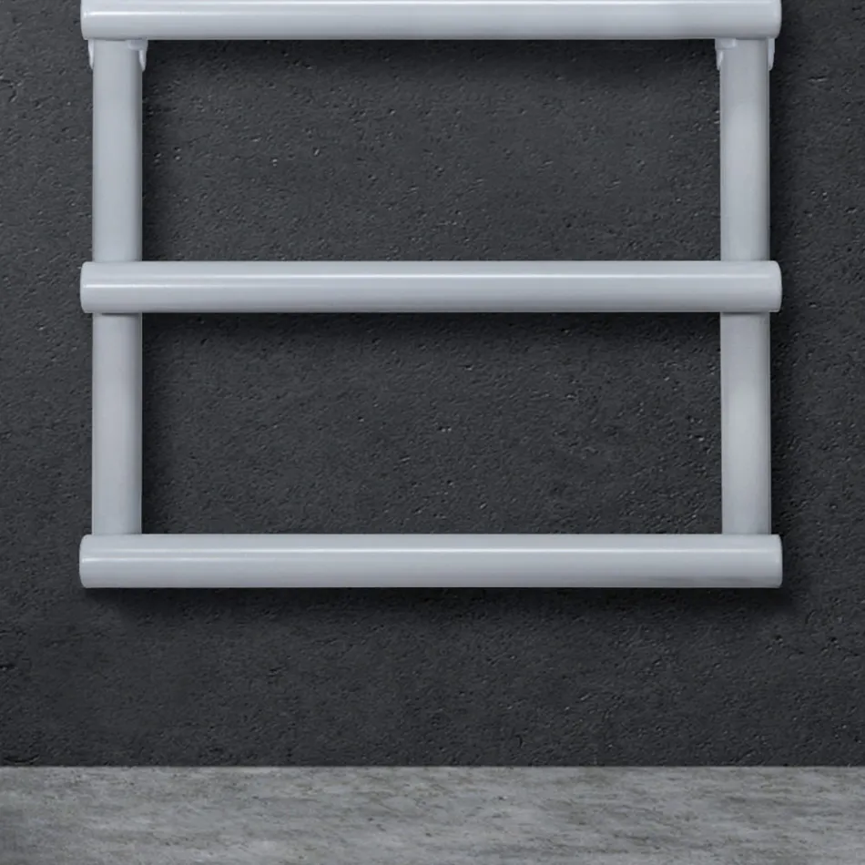 Calentador de toallas eléctrico con elementos circulares Made in Italy - Fresa Viadurini