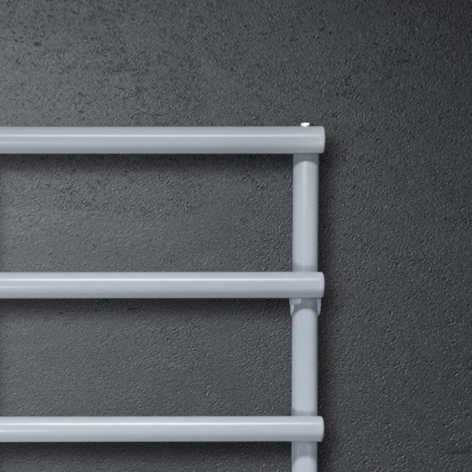 Calentador de toallas eléctrico con elementos circulares Made in Italy - Fresa Viadurini