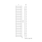 Calentador de toallas eléctrico con elementos horizontales Made in Italy - Amaretti Viadurini