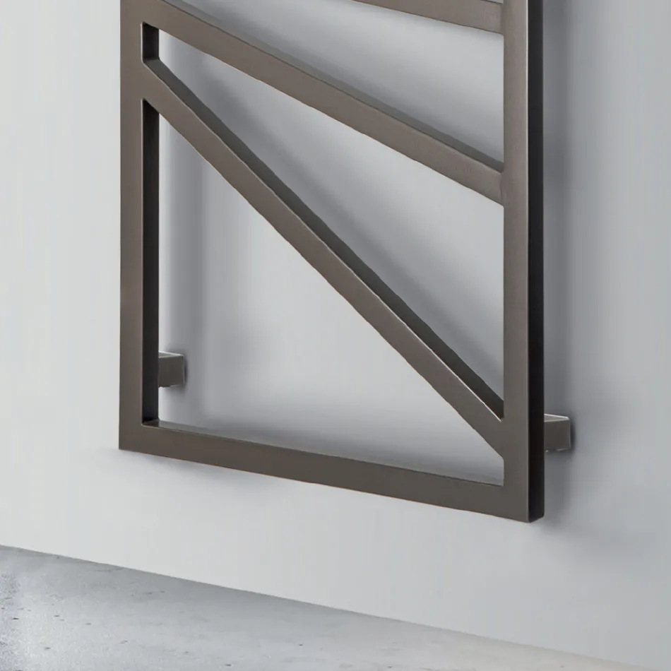 Calentador de toallas eléctrico con elementos cuadrados Made in Italy - Almendras Viadurini