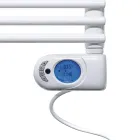 Calentador de toallas eléctrico de líneas sencillas en acero Made in Italy - Pistacho Viadurini