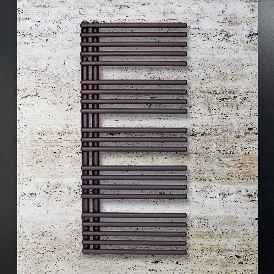 Calentador de toallas eléctrico en acero al carbono Made in Italy - Cerezas Ácidas Viadurini