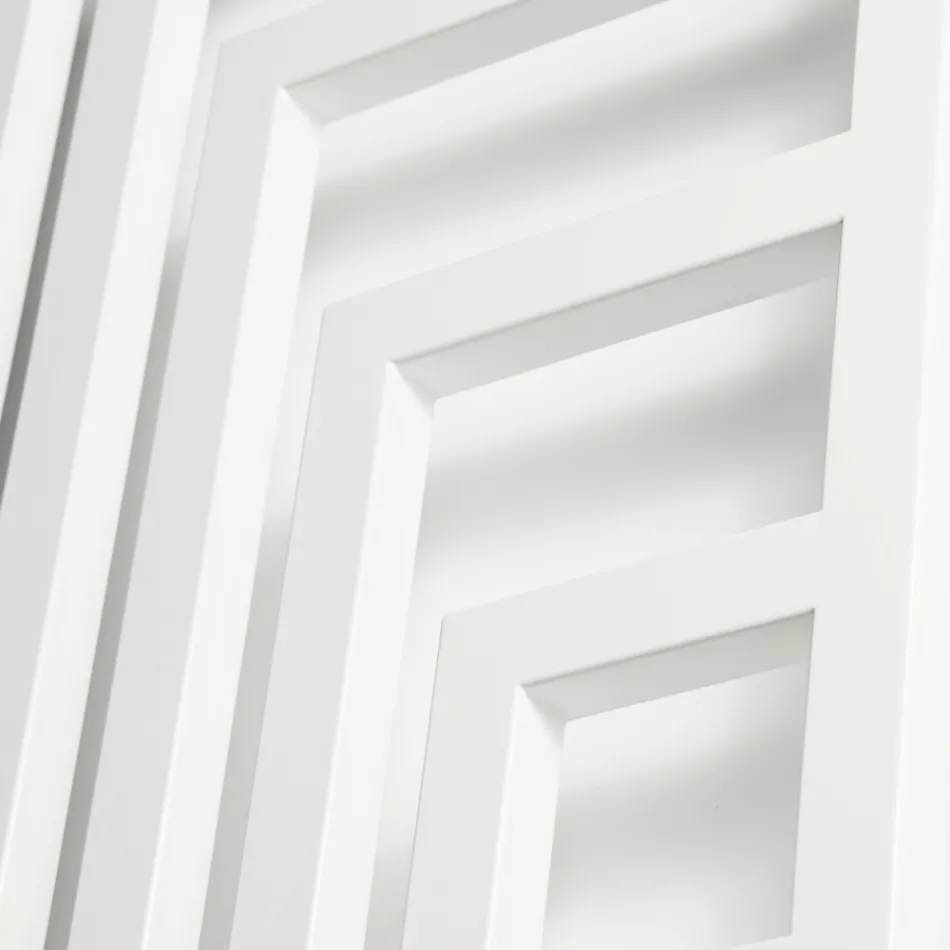 Calentador de toallas eléctrico de acero con diseño moderno fabricado en Italia - Potentia Viadurini