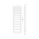 Calientatoallas Hidráulico de Líneas Simples en Acero Made in Italy - Pistacho Viadurini