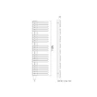 Calentador de toallas hidráulico de acero al carbono Made in Italy - Cerezas ácidas Viadurini