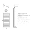 Calentador de toallas hidráulico en acero al carbono oxidado fabricado en Italia - Coccola Viadurini
