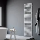 Toallero hidráulico de acero con acabado blanco puro, fabricado en Italia - Limón Viadurini