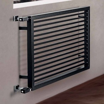 Calentador de toallas hidráulico horizontal en acero grafito - Shadow by Scirocco