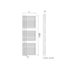 Calentador de Toallas de Acero al Carbono con Sistema Eléctrico - Peanuts Viadurini