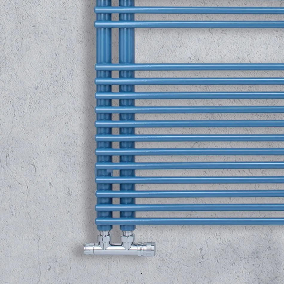 Calentador de toallas de acero al carbono con sistema hidráulico - Peanuts Viadurini