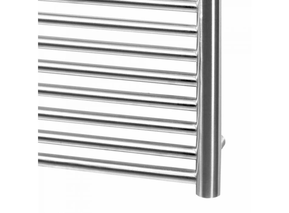 Calentador de toallas de pared de diseño de acero inoxidable para baño, 2 tamaños 391 W - Italo Viadurini