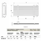 Hidráulica toalla horizontal moderno diseño Selene Scirocco H Viadurini