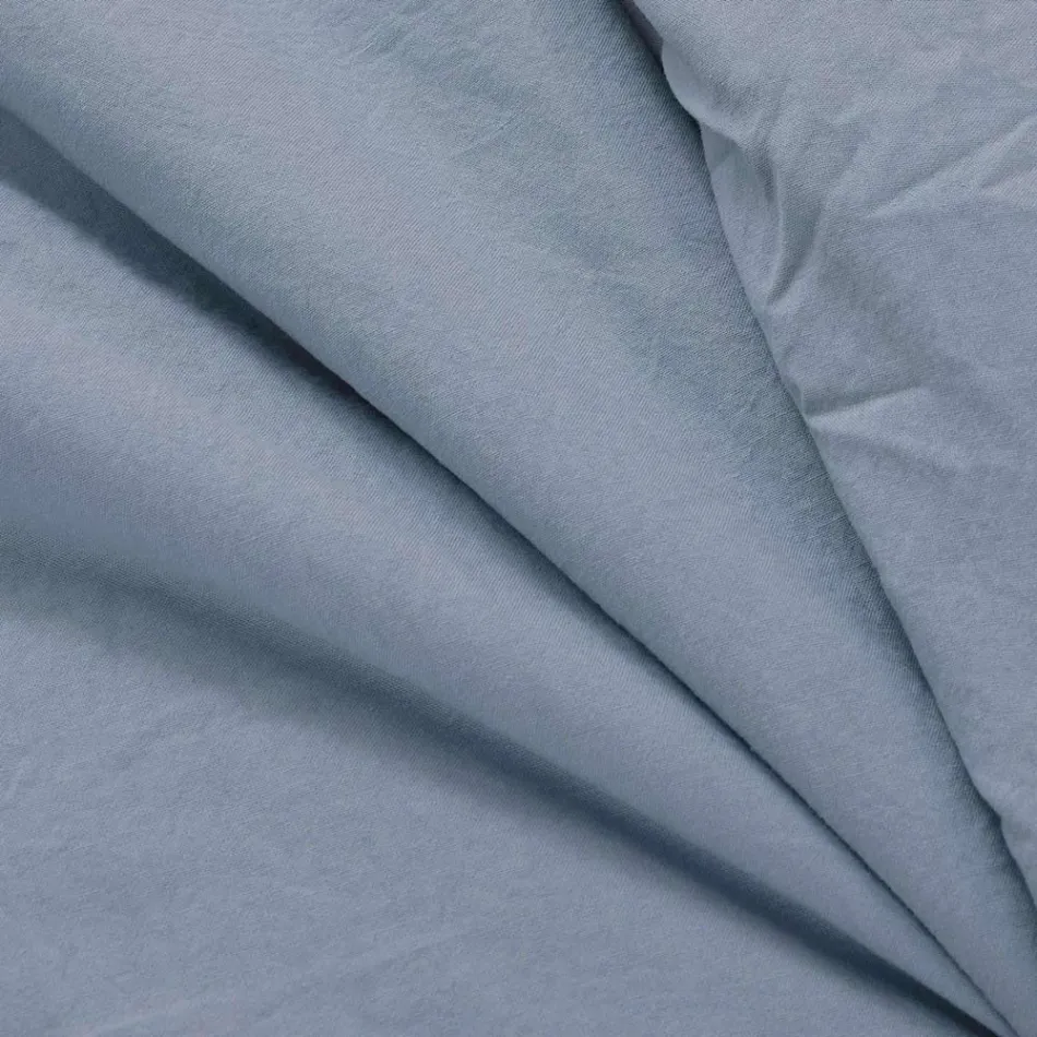 Calentador de cama doble de 350 gr/m2 en puro algodón teñido en prenda - Delicacy Viadurini