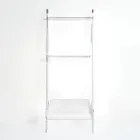 Escalera toallera de plexiglás blanco fabricada en Italia - Jamira Viadurini