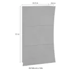 Zapatero con 3 puertas de madera arqueada lacada en blanco brillante - Sabine Viadurini