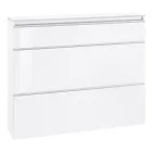 Zapatero Blanco o Antracita 3 Puertas Diseño Madera Sostenible - Emanuelito Viadurini