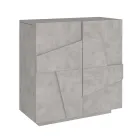 Zapatero interior con 2 puertas de melamina Made in Italy - Naditza Viadurini