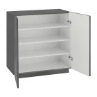 Mueble Zapatero para Salón con 2 Puertas en Melamina Made in Italy - Popilio Viadurini