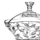 Caja de Dulces y Centro de Mesa de Cristal Ecológico 2 Piezas - Magnolio Viadurini