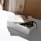 Caja de vasos de mármol Made in Italy - Kenna Viadurini