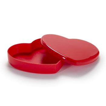 Caja de almacenamiento de plexiglás en forma de corazón Made in Italy - Heartbox
