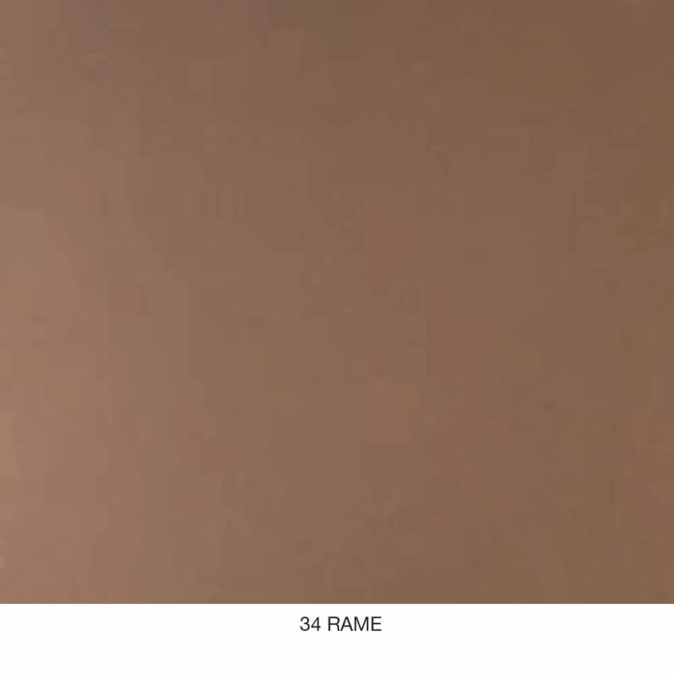 Escritorio moderno en metal coloreado y madera de roble de diseño italiano - Nadin Viadurini