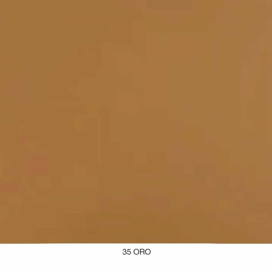 Escritorio moderno en metal coloreado y madera de roble de diseño italiano - Nadin Viadurini