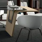 Escritorio con tapa de cristal Andrea Stramigioli - Frafalla Viadurini