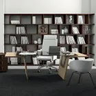 Escritorio con tapa de cristal Andrea Stramigioli - Frafalla Viadurini