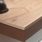 Escritorio de pared en melamina y metal con cajón Made in Italy - Silicona Viadurini