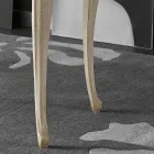 Escritorio de salón de madera de lujo con 5 cajones Made in Italy - Caligola Viadurini