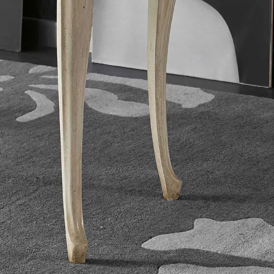 Escritorio de salón de madera de lujo con 5 cajones Made in Italy - Caligola Viadurini