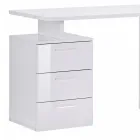 Escritorio de Oficina Angular en Madera Melamina 2 Acabados - Analuisa Viadurini