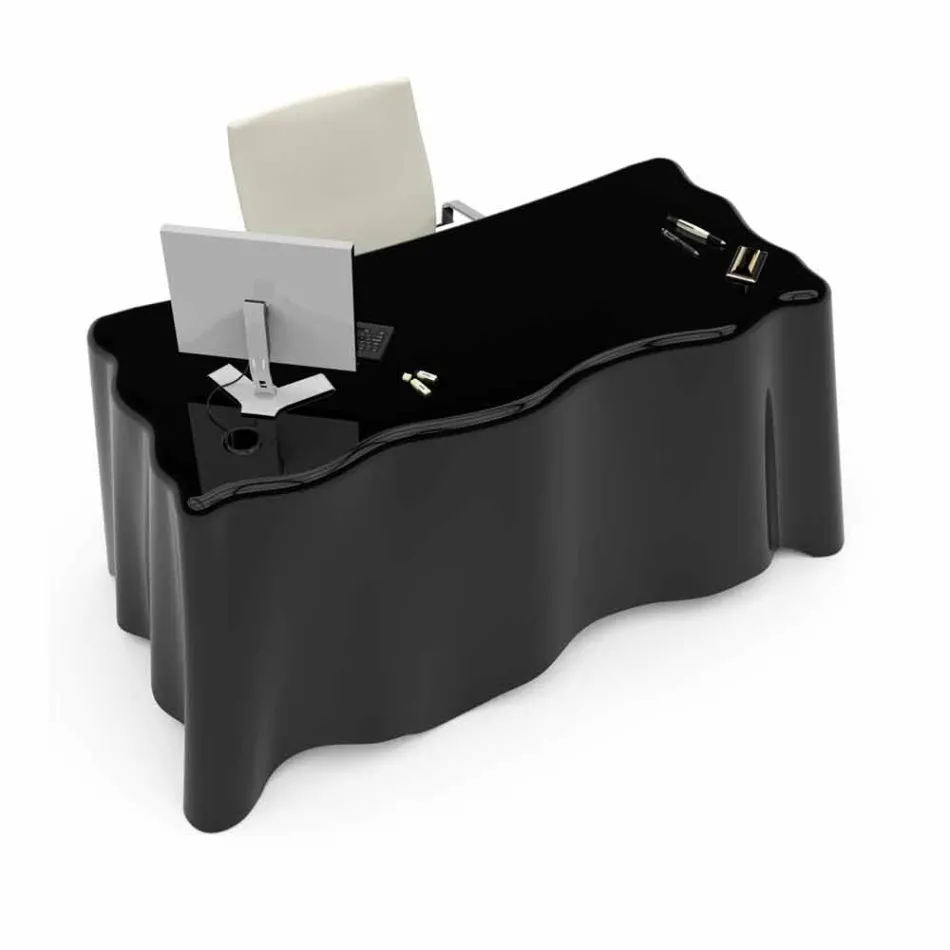 Escritorio de oficina de diseño moderno, hecho en Italia. Viadurini